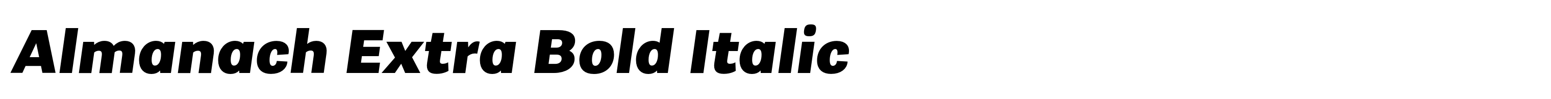 Almanach Extra Bold Italic